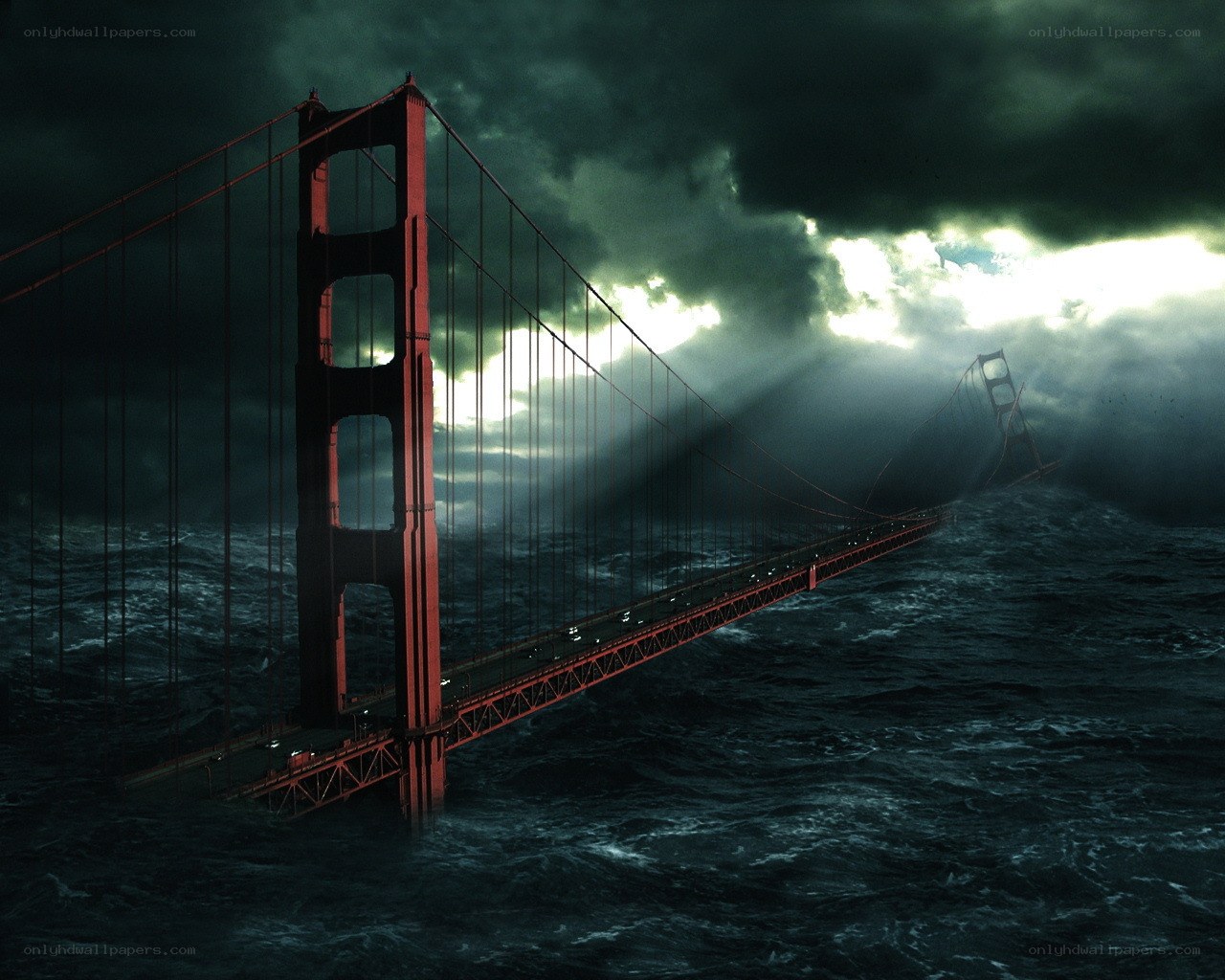 Stormy Golden Gate Bridge