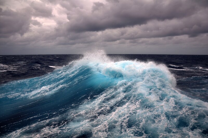 Stormy ocean wave