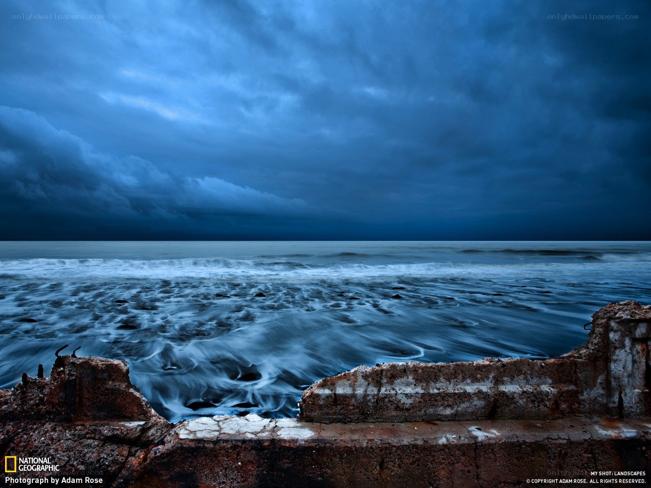 Stormy Sea at Dusk