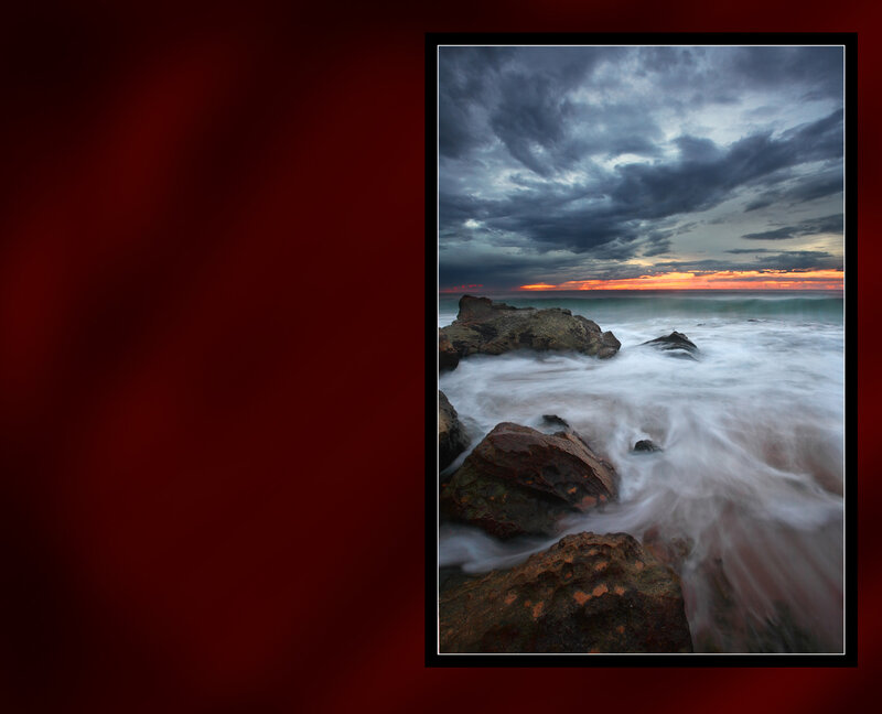 Stormy Sea at Sunset