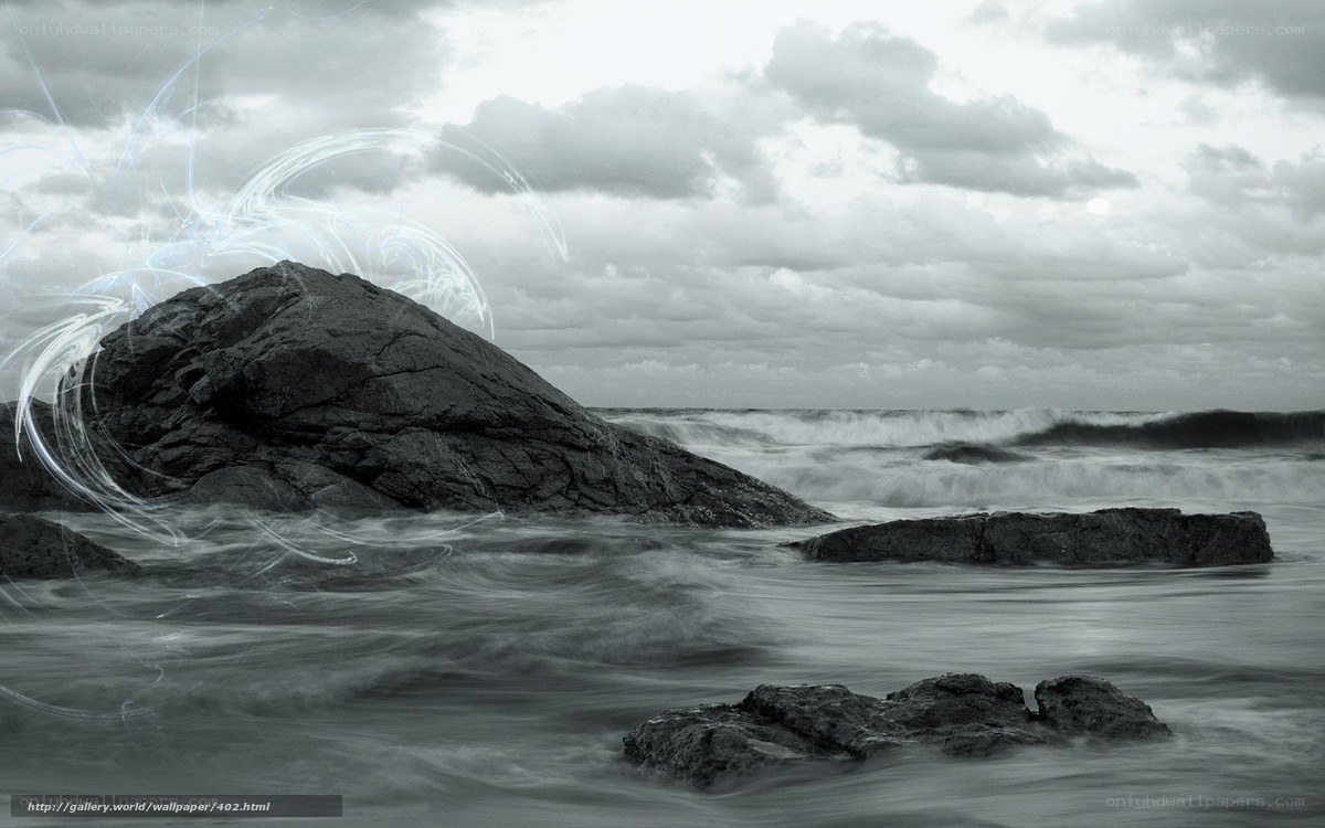 Stormy Sea with Rocks