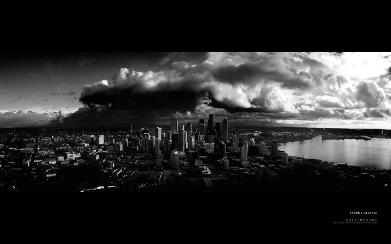 Stormy Seattle Panorama