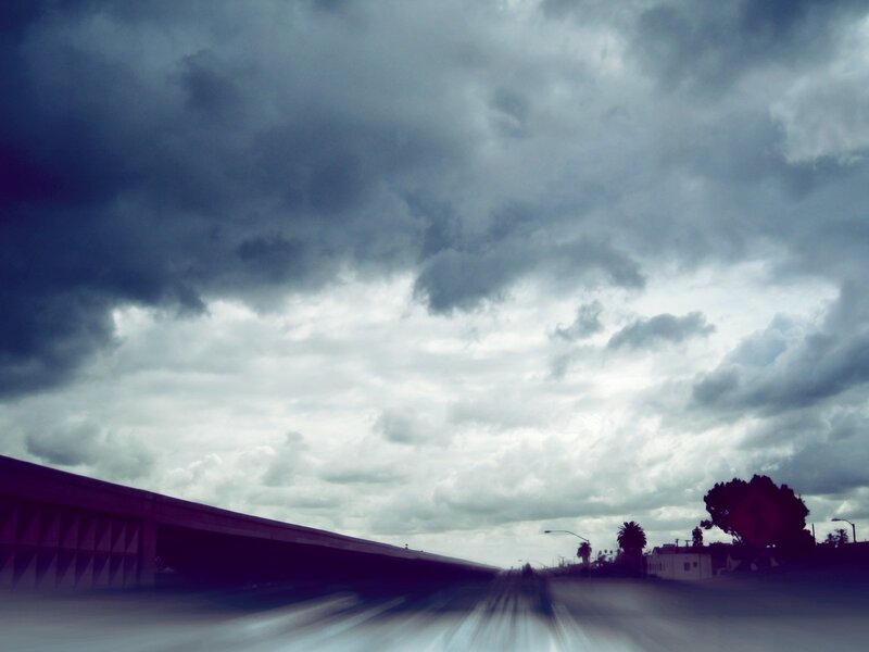 Stormy Sky over Highway — Gray