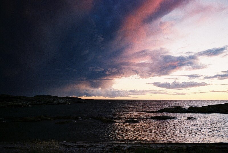 Stormy Sky over Sea — Purple