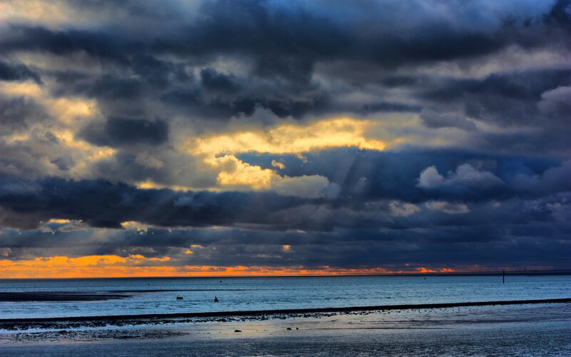 Stormy Sky over Sea
