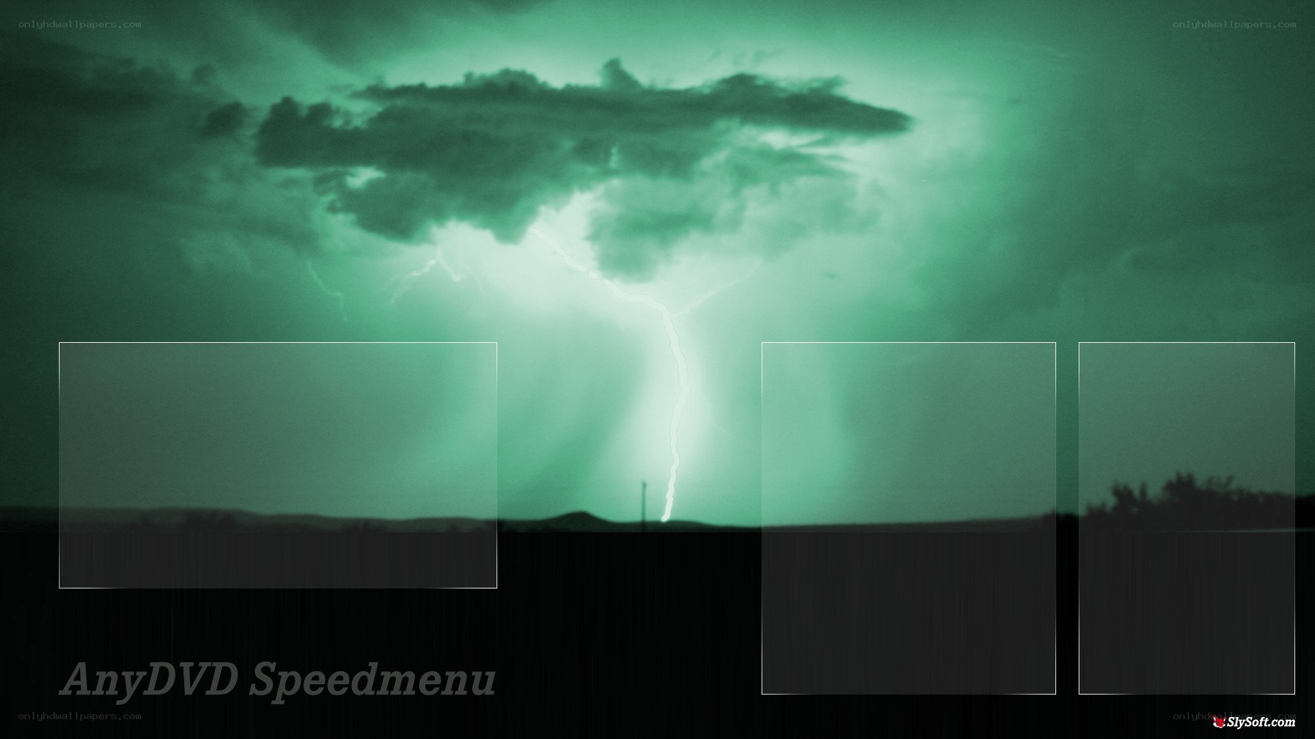 Stormy sky with lightning