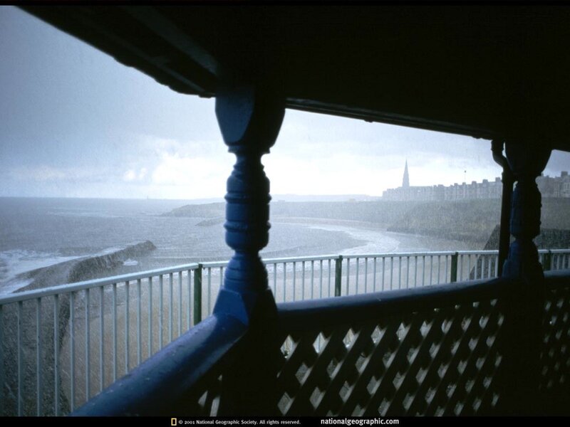 Stormy view from a balcony