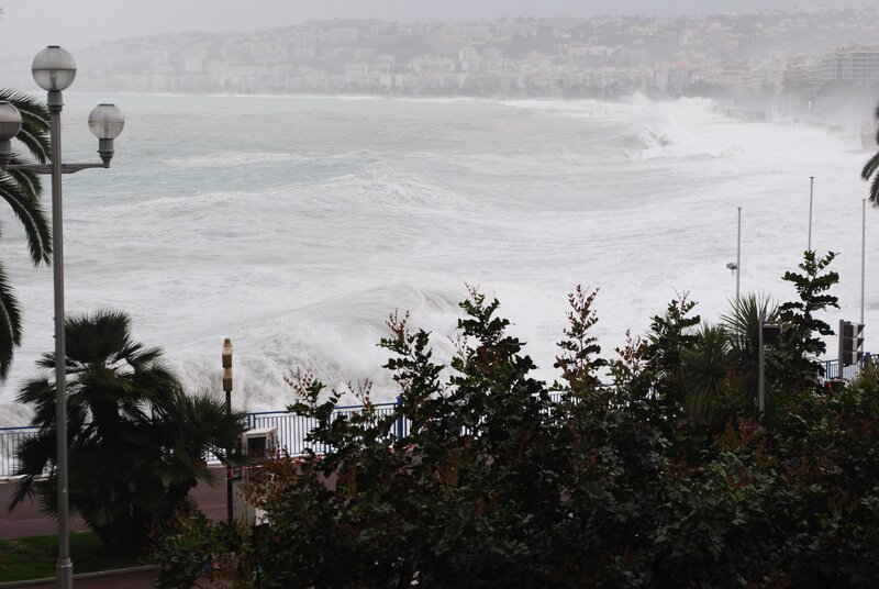 Stormy waves at the coast