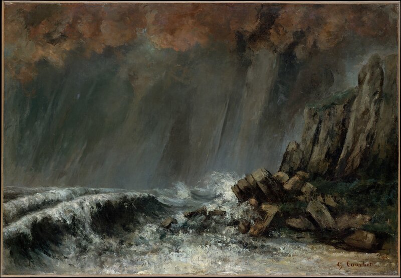 Stormy Waves Crashing