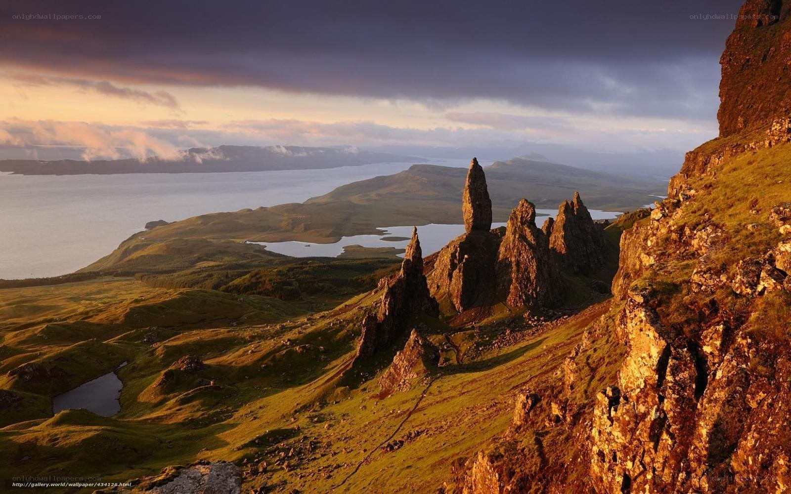 Storr Rock Formation at Sunset
