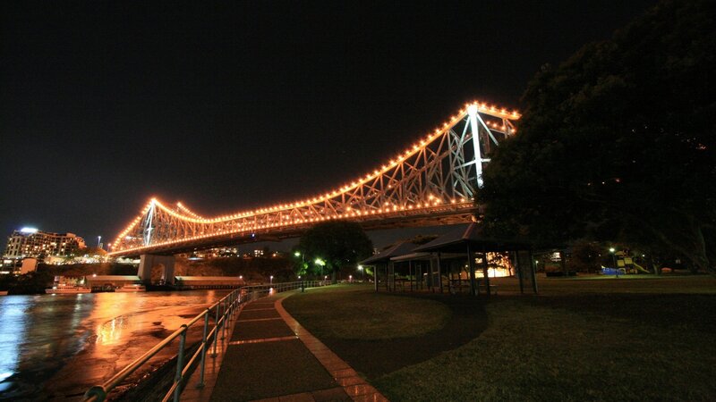 Story Bridge at Night — Black