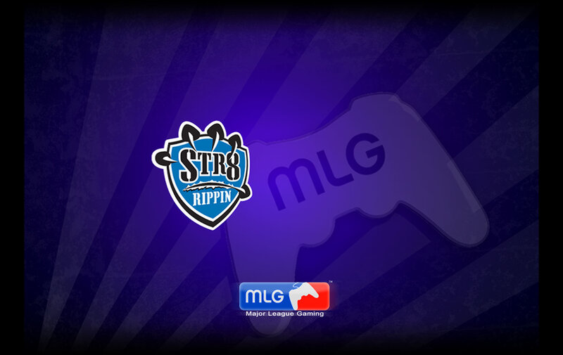 STR8 Rippin logo with MLG branding