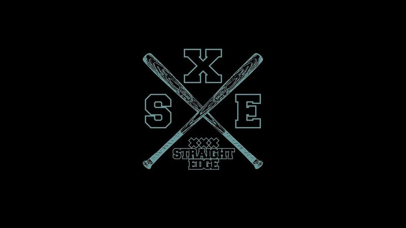 Straight Edge logo with crossed bats