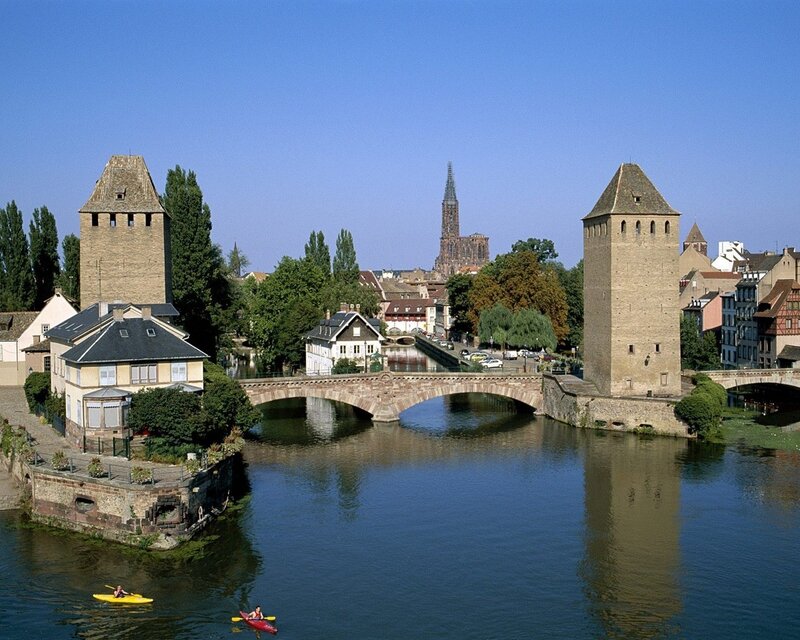 Strasbourg's historic bridges and towers