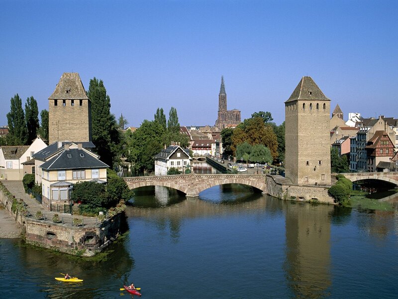 Strasbourg's historic bridges and towers