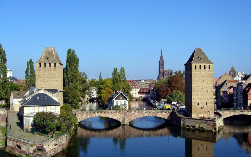Strasbourg's historic bridges and towers