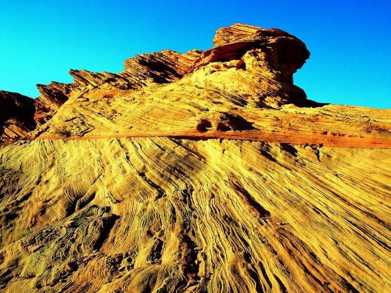 Stratified rock formations