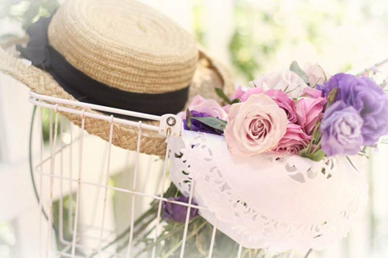 Straw Hat and Flowers