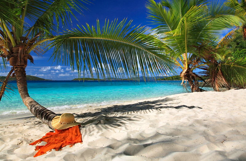 Straw Hat on Beach