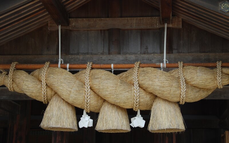 straw rope at a shrine