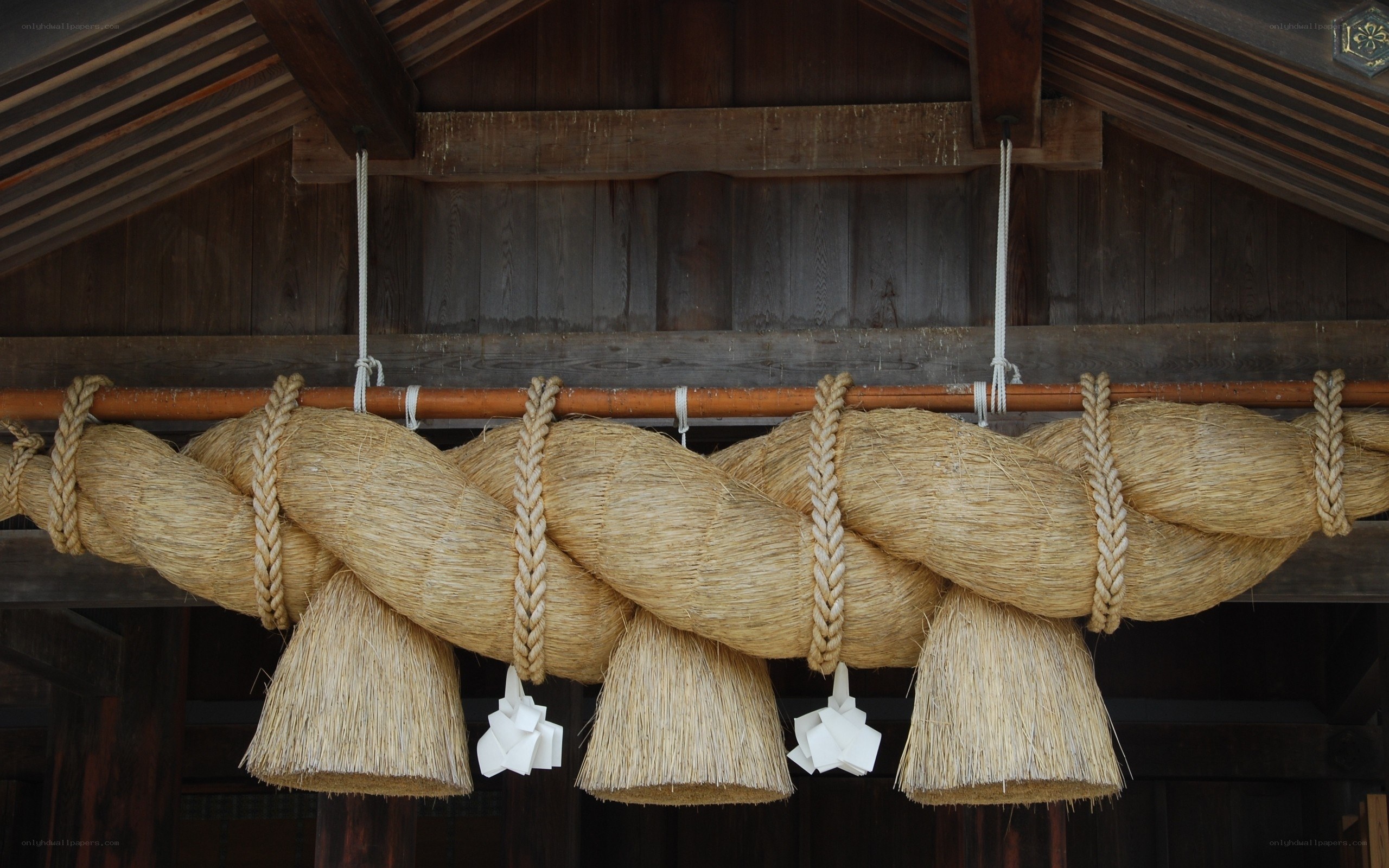 straw rope at a shrine