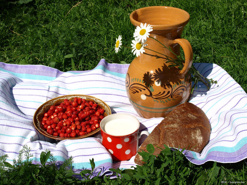 Strawberries and Bread