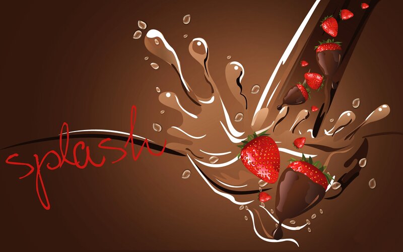 Strawberries and Chocolate — Brown