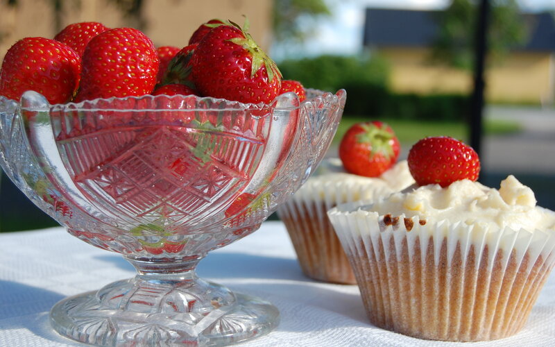 Strawberries and Cupcakes