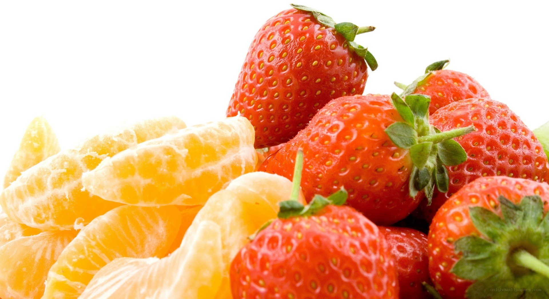 strawberries and mandarin oranges