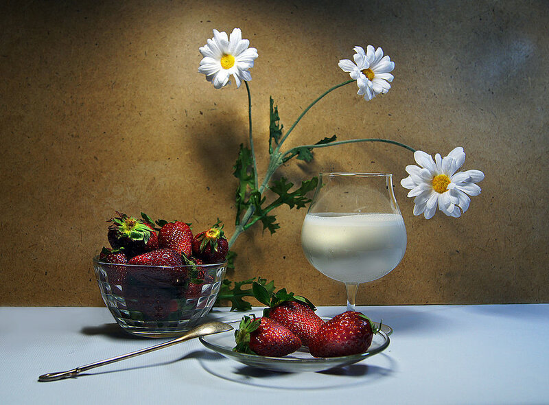 Strawberries and Milk