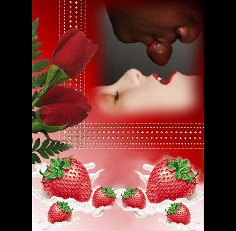 strawberries and roses romance