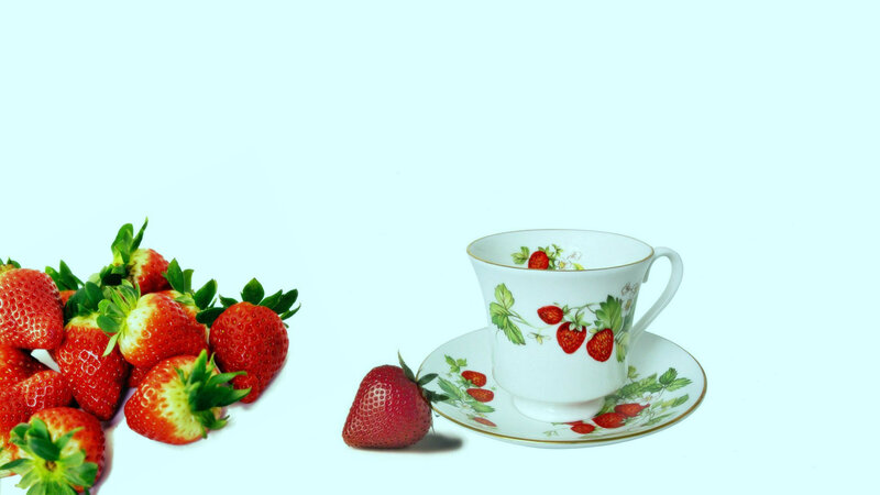 Strawberries and Teacup