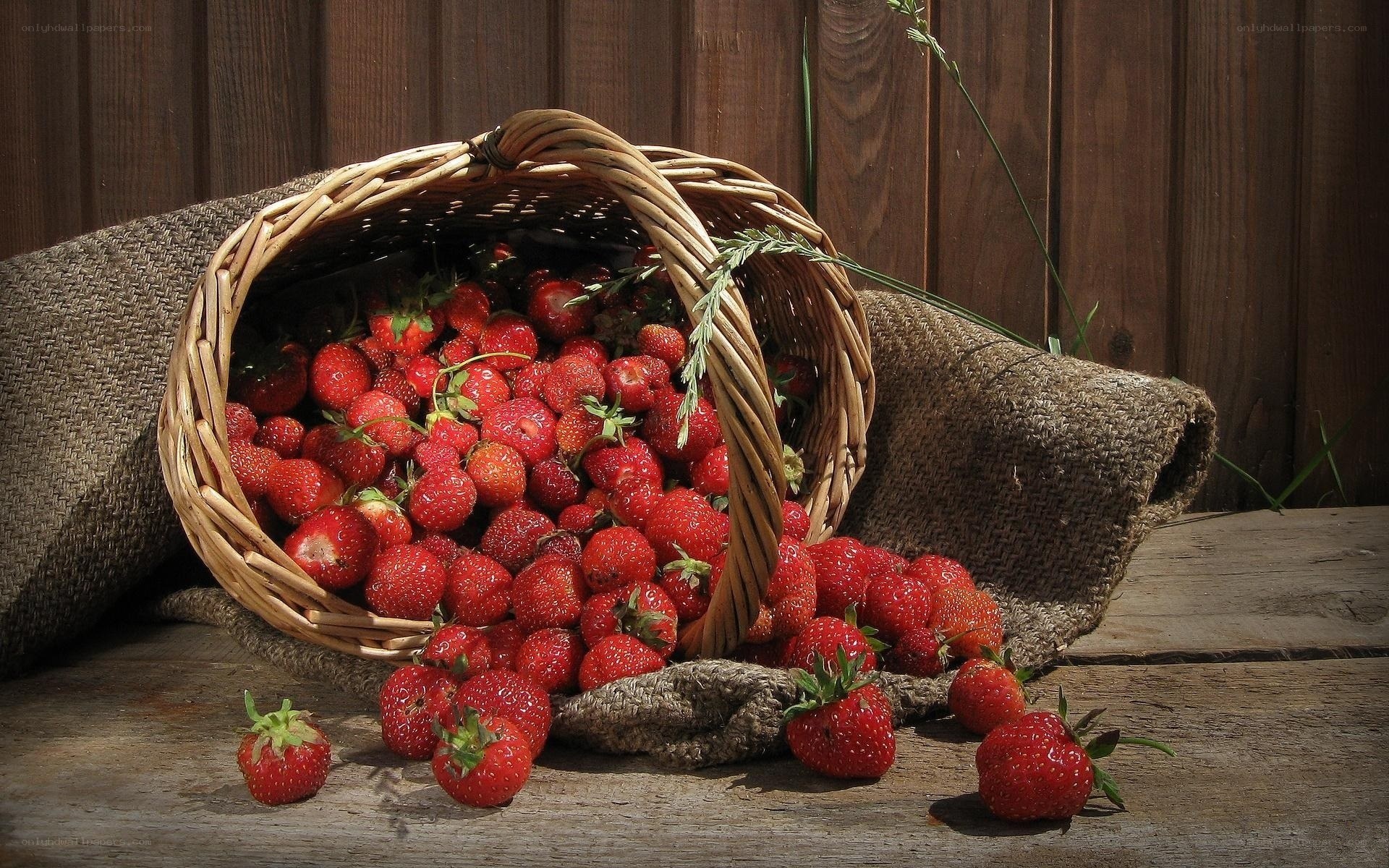Strawberries in a basket