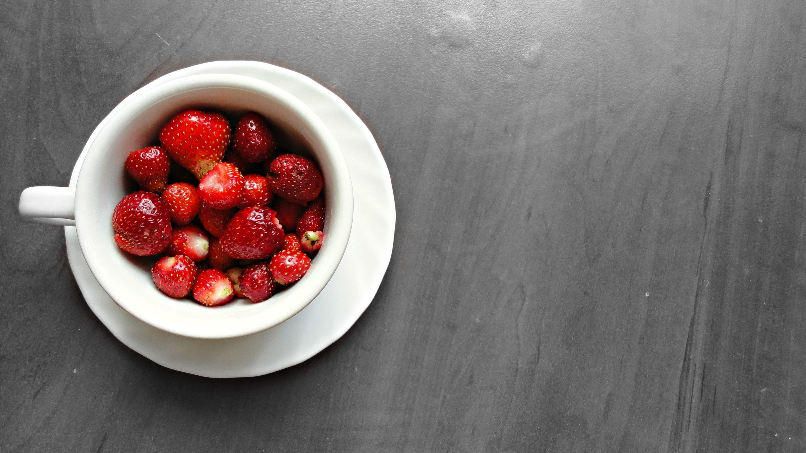 strawberries in a cup
