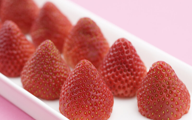 Strawberries in a Dish