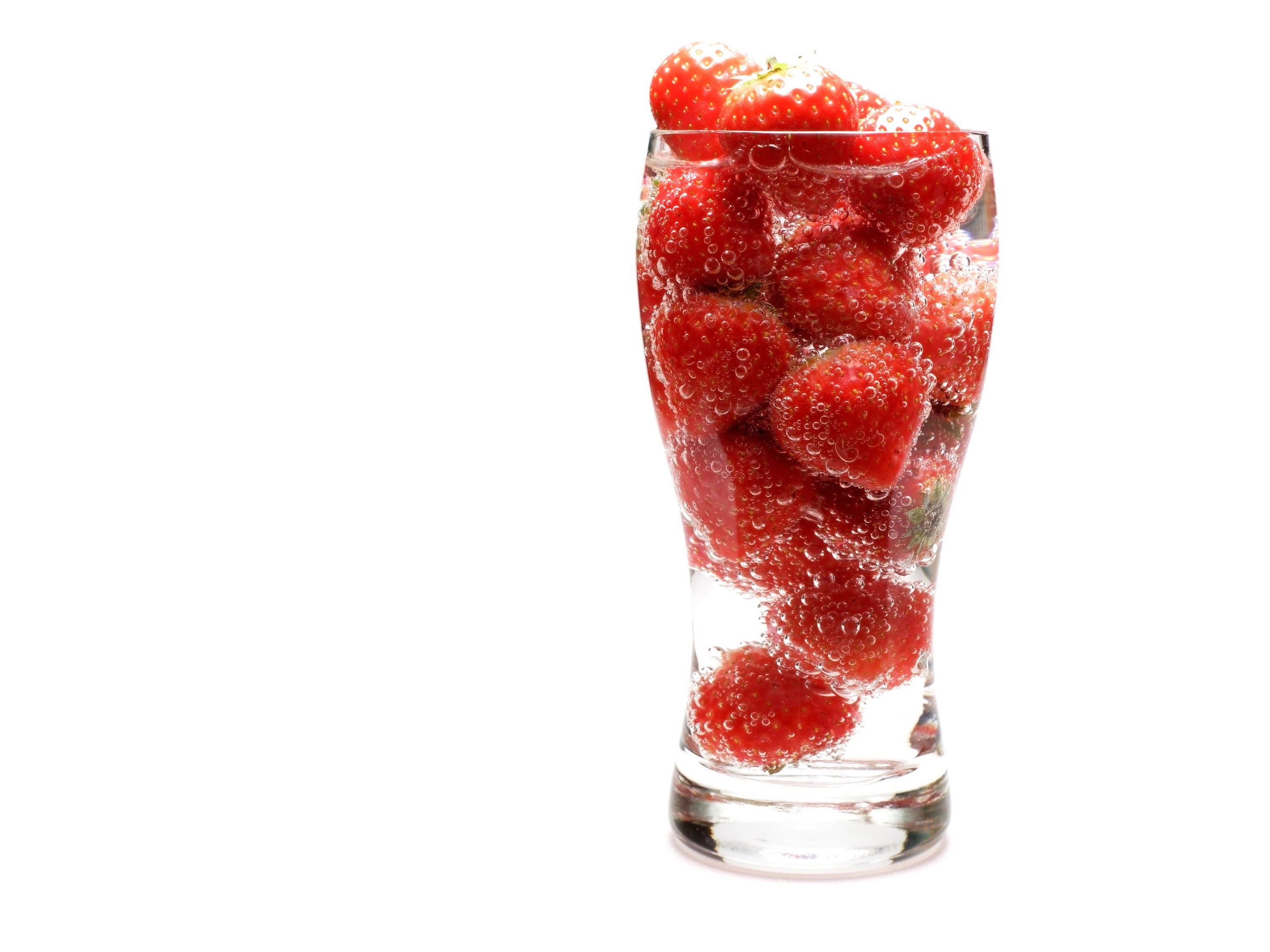 strawberries in a glass