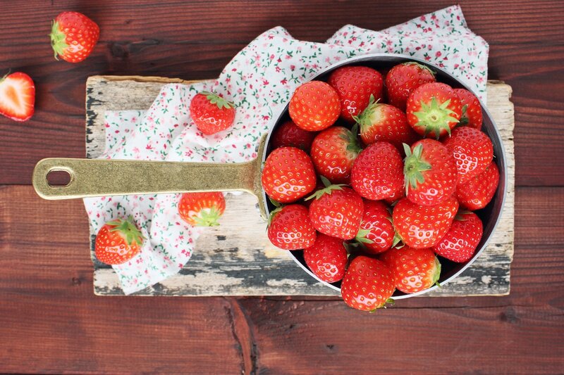 Strawberries in a Pan