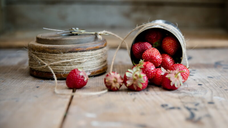 Strawberries in a Tin Can