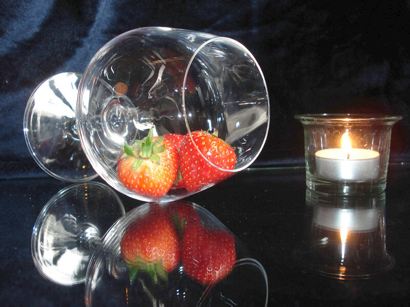 Strawberries in Glass