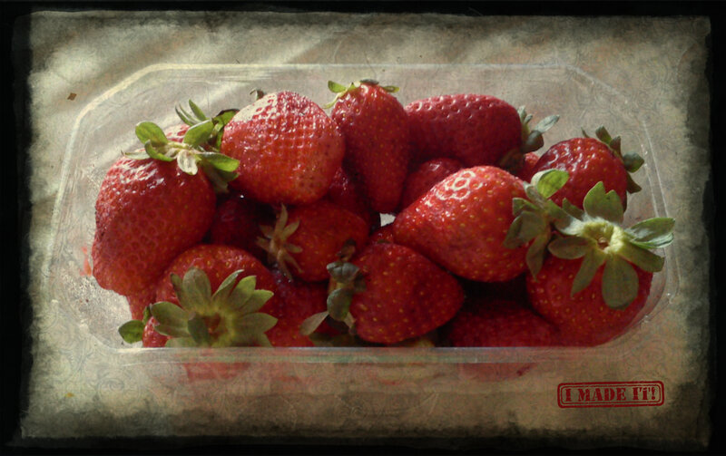 Strawberries in Plastic Container