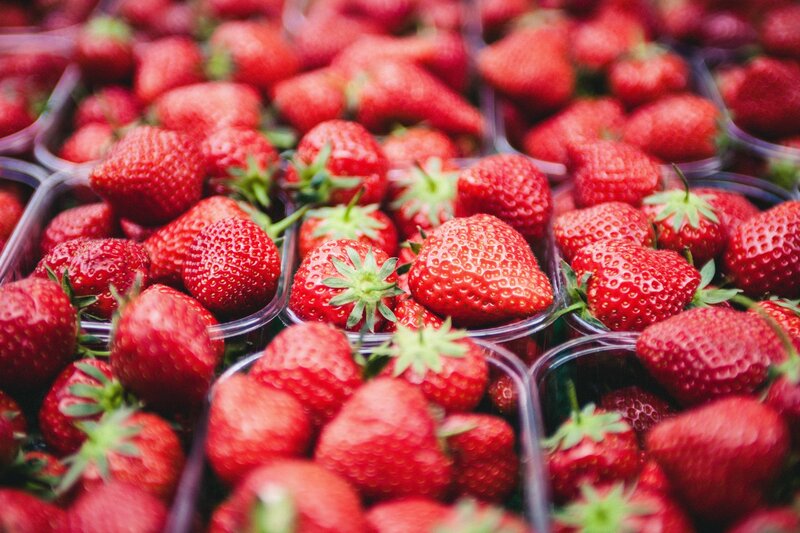 Strawberries in Plastic Containers
