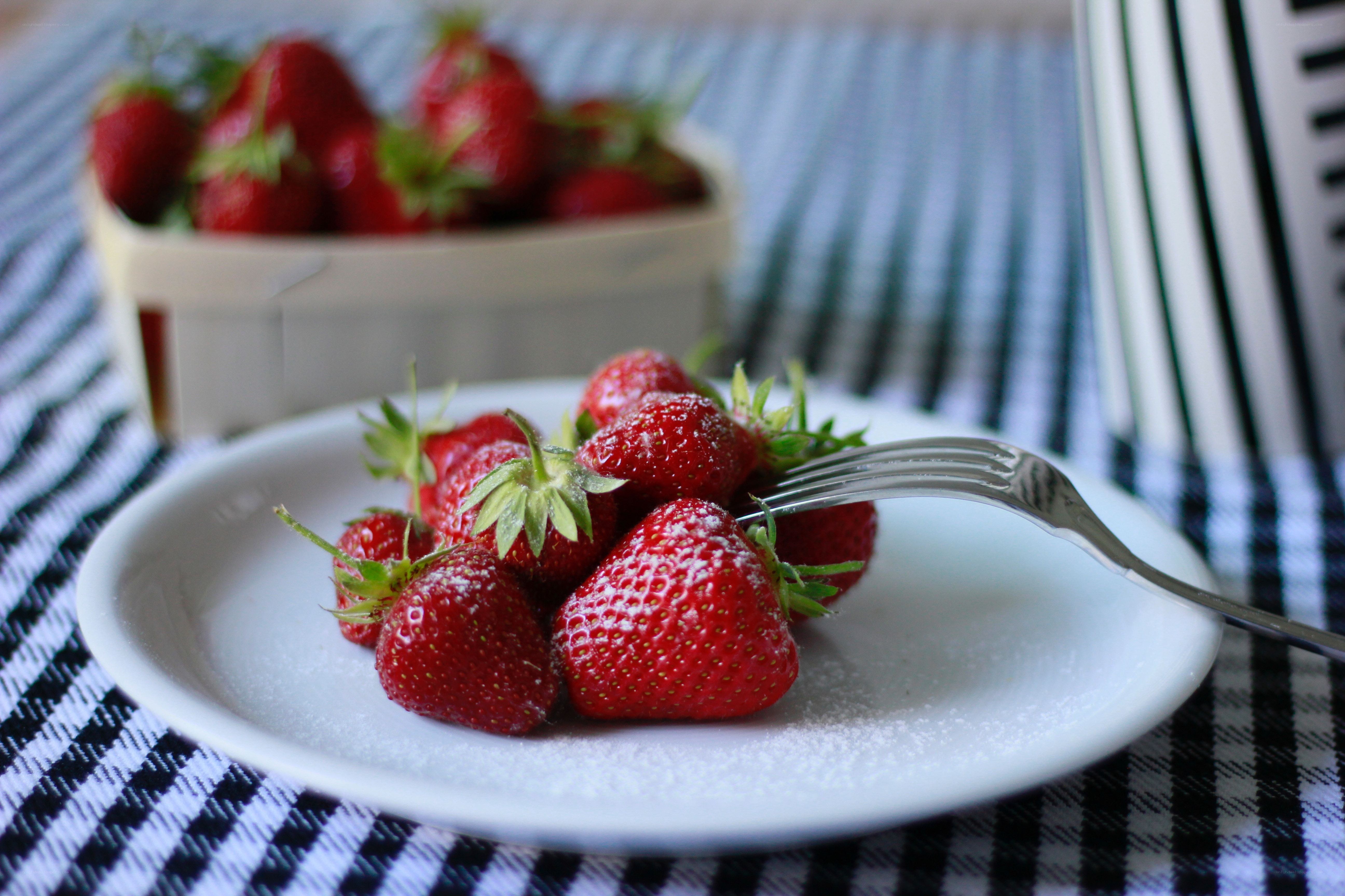 Strawberries on a plate