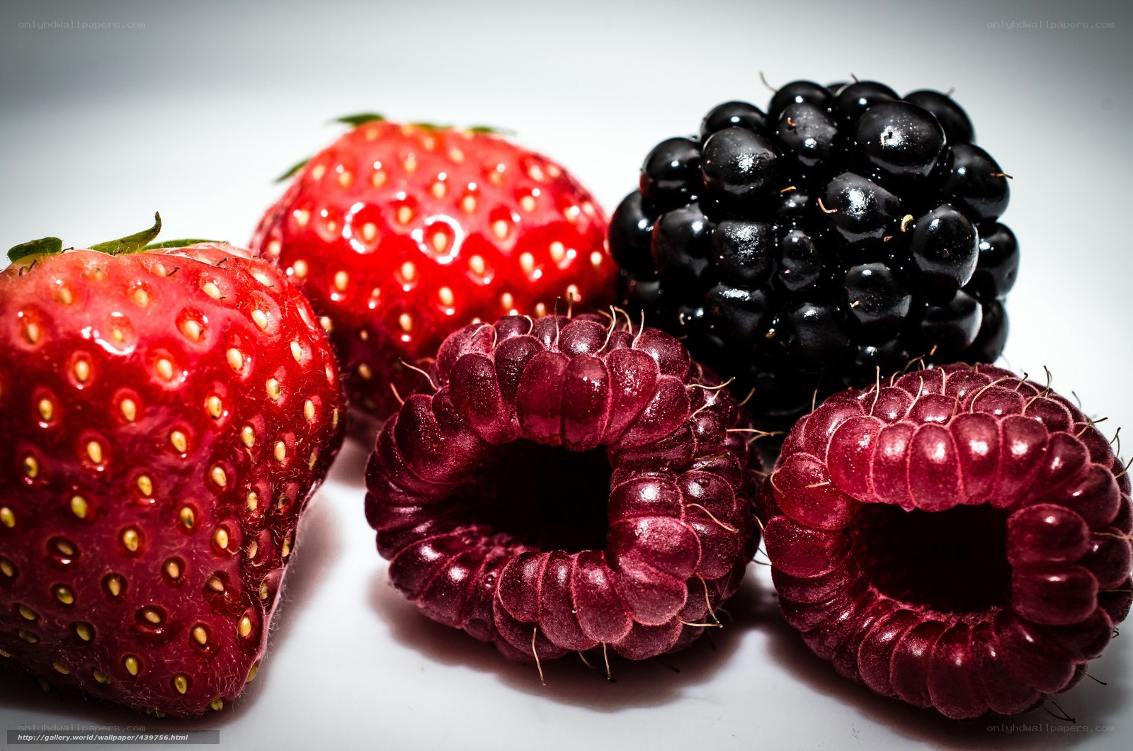 strawberries raspberries blackberries