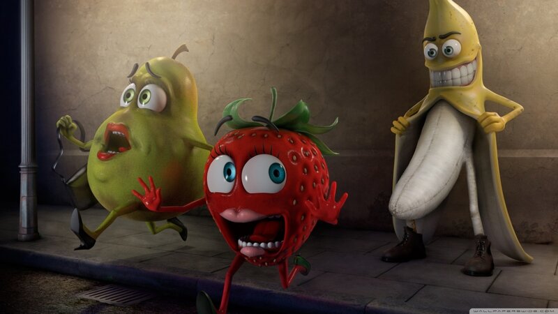 Strawberry and Banana Characters