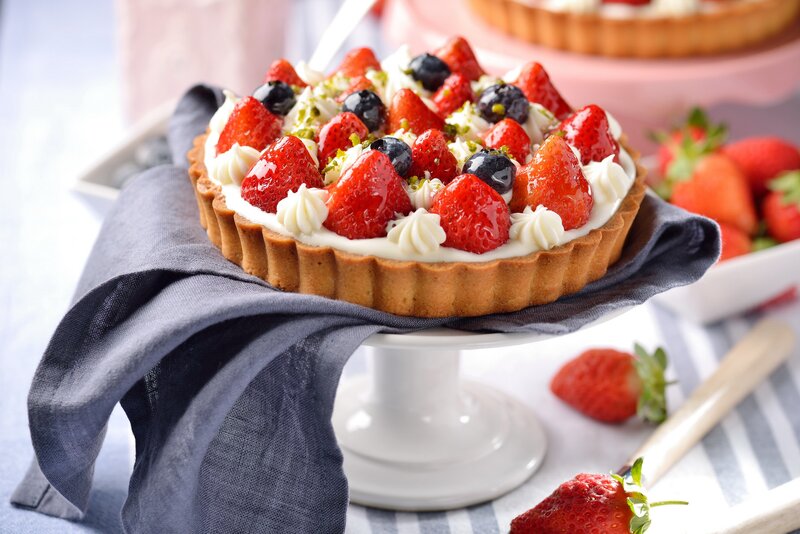 Strawberry and Blueberry Tart
