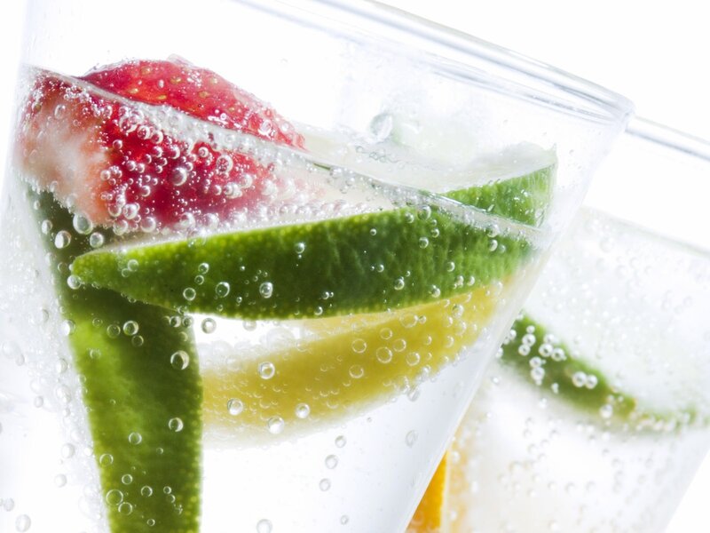Strawberry and Lime in Drink