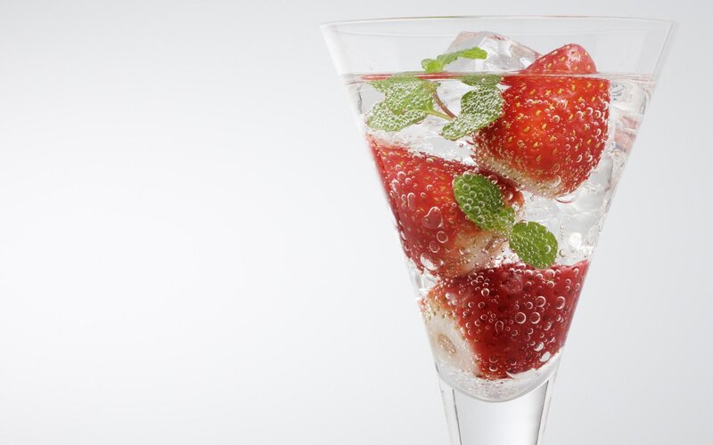 strawberry and mint drink