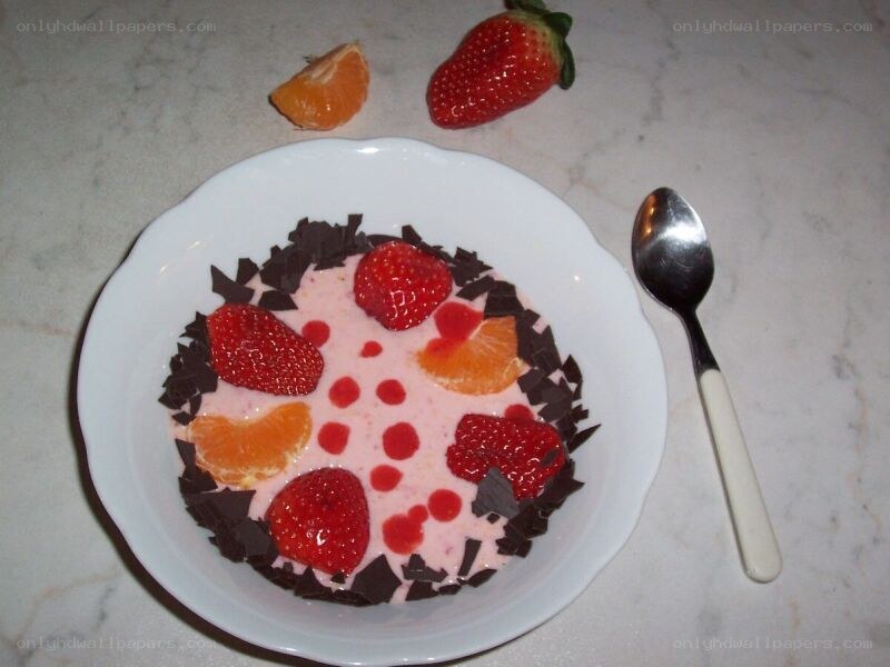 strawberry and orange dessert