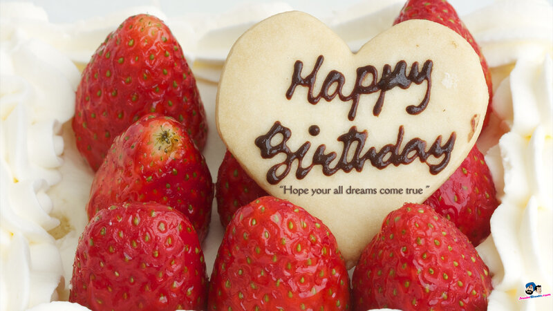 Strawberry Birthday Cake — Red