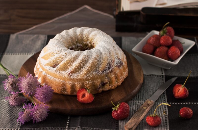 Strawberry Bundt Cake